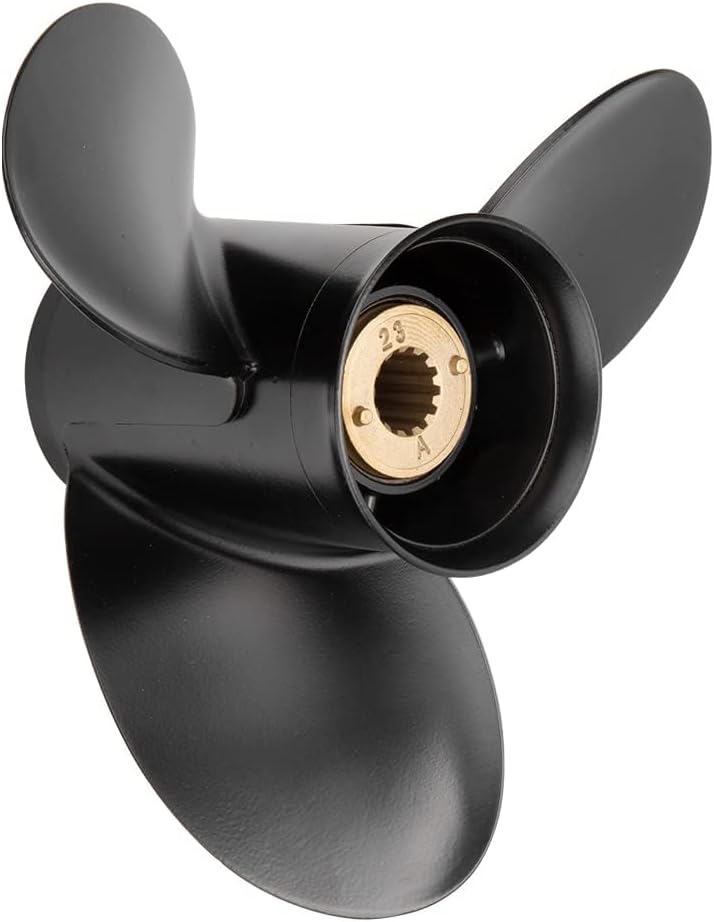 VIF Jason Marine Upgrade OEM 13 Spline Tooth Aluminum Outboard Propeller with Mercury Engines 30/35/40/45/50/55/60/70hp, 3-1/4" Gearcase,RH - Image 1